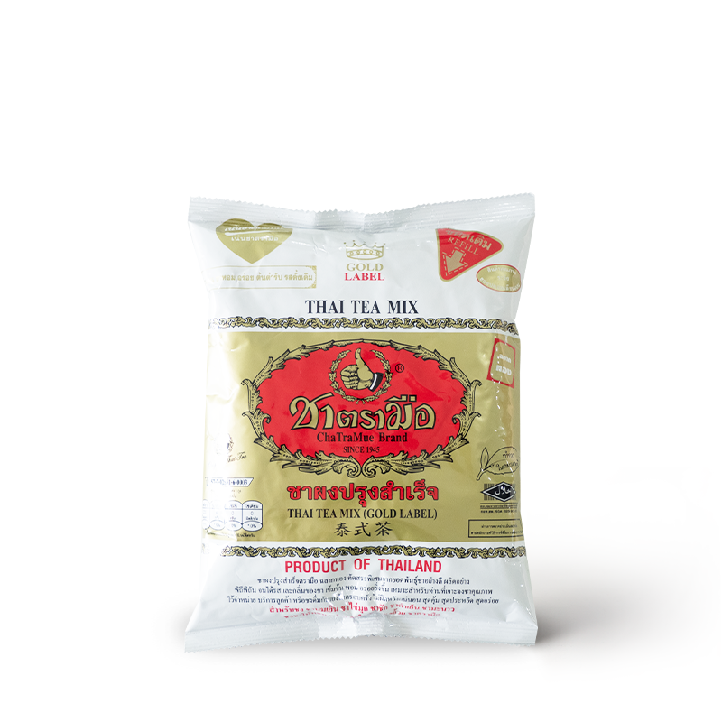 Front of Extra Gold Thai Tea 400g bag