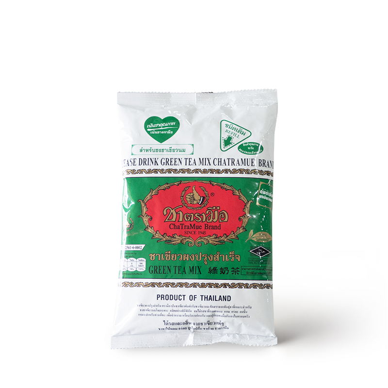 Front of Thai Green Tea 200g bag